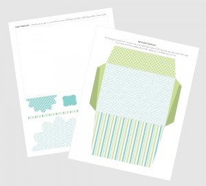 Free Printable Layered Greeting Card, Thank You Card, or Get Well Card Template