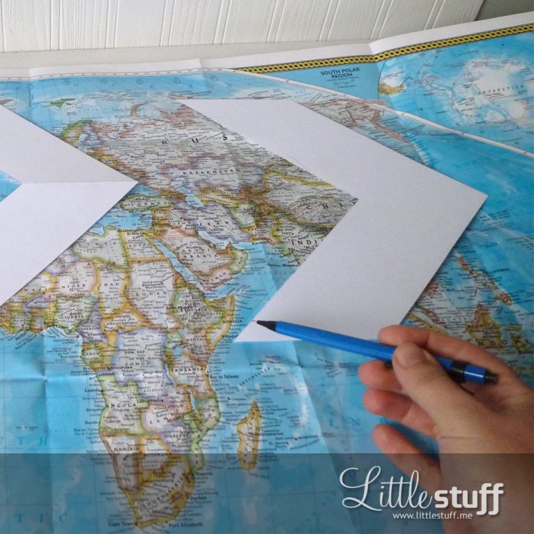 LittleStuff.me: Chevron Map Wall Art