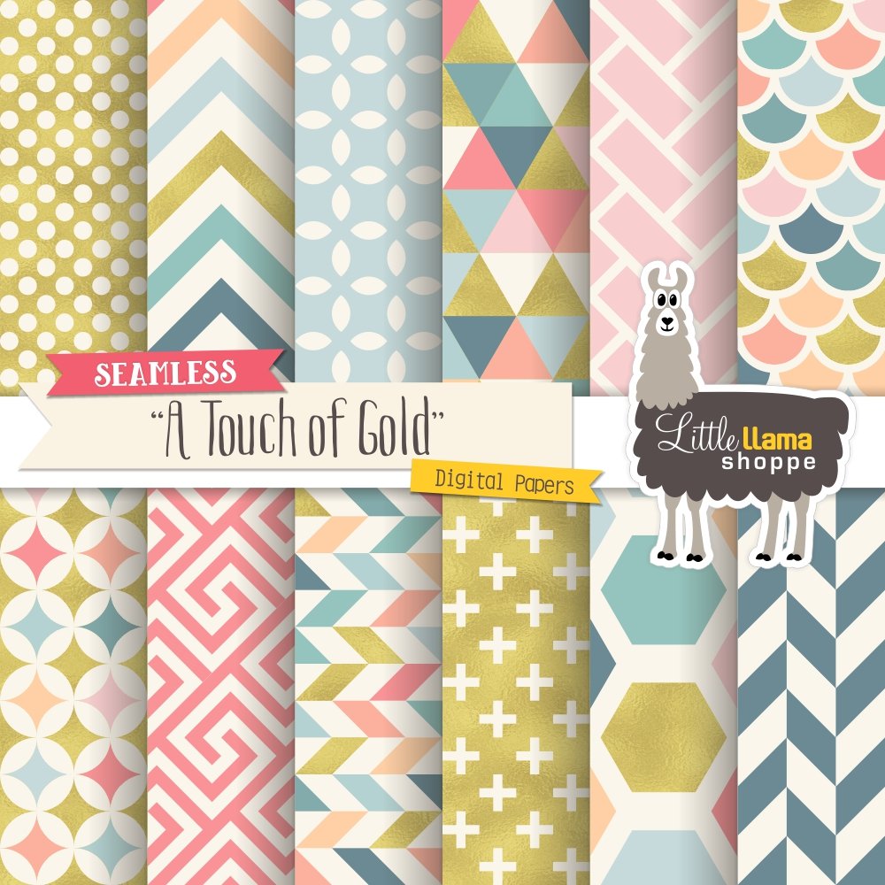 Touch of Gold Digital Paper