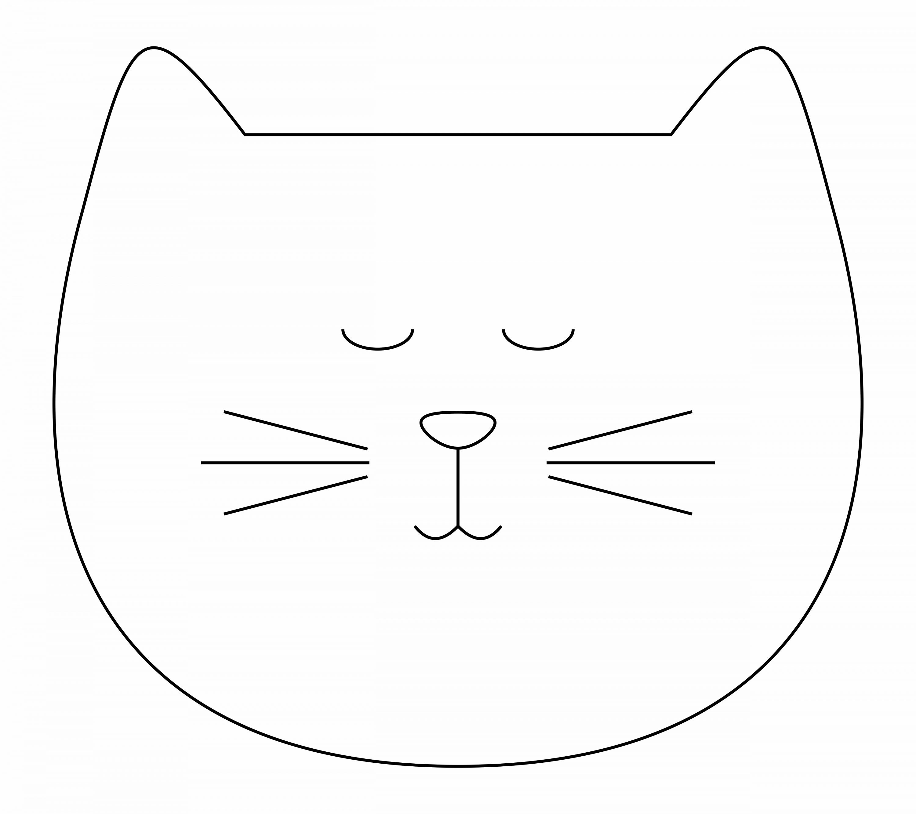 Free Tutorial and Template Cat Head Throw Pillow